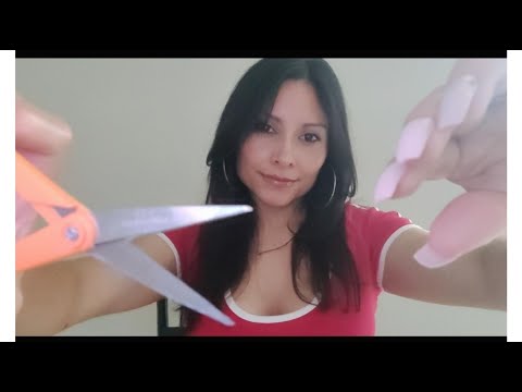 ASMR cutting your bangs and face cleaning Roleplay