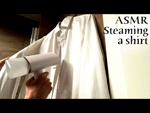 ASMR 🌙 Steaming a shirt - Steam sounds and visuals (no talking)