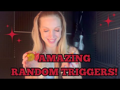 RANDOM SUPER TINGLE ASMR TRIGGERS (tapping, writing, whispering)