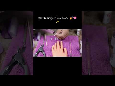 ASMR te pongo uñas de acrílico 💅 quedas hermosa 🩷☺️ #asmr #roleplay #mouthsounds