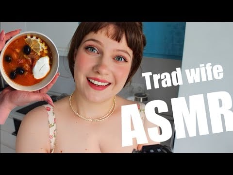 АСМР | Трэдвайф | Кукинг + Итинг | Накормлю тебя солянкой RP