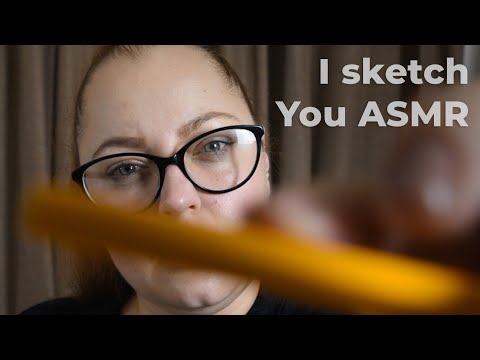 * ASMR * I sketch you RP / Measuring / Taking Photos / Pencil drawing / Whispering / Unintentional