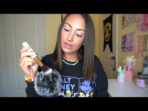 ASMR First Time Using A Fluffy Mic Cover (with Trigger Words)