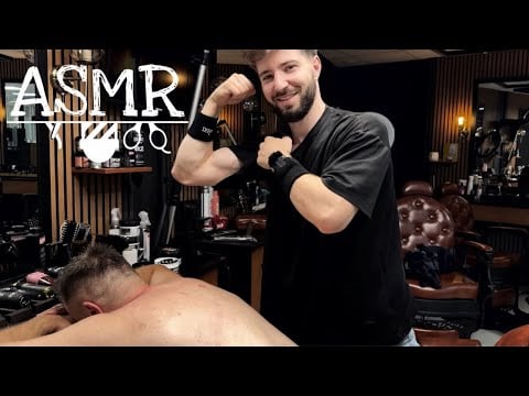 ASMR Back Massage with an Unexpected Guest 🐾