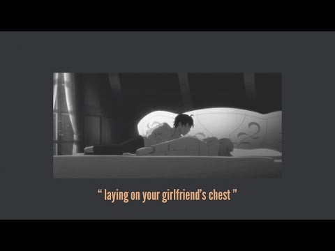asmr Sleeping on your girlfriend's chest [affirmations] [comfort] [sleep aid]