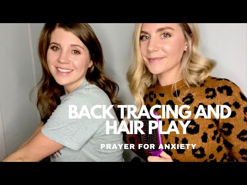 Christian ASMR Hair Play and Back Tracing | Prayer for Anxiety | ASMR for Sleep