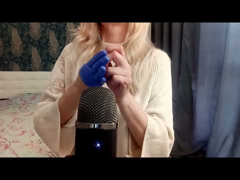 ASMR Pure Tingles: Oily Blue Latex &  ASMR (No Talking)