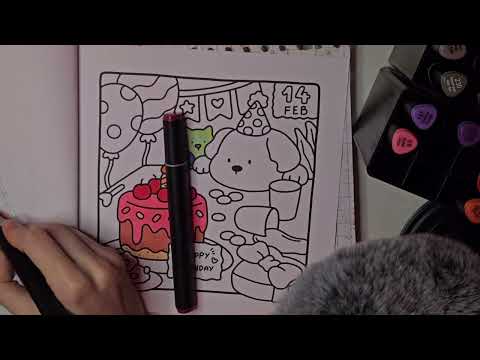 Asmr let's color together! 🖌 | coco wyo coloringbook