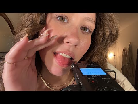 ASMR | Tascam Extremely Sensitive Mouth Sounds & Ear Eating (Fast & Slow)