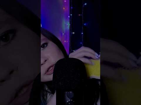 ASMR Quick Sponge Scratching With Long Nails #asmr #scratching #relax #tingles