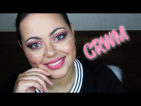 ASMR| Rose Gold Eyes & Faux Glitter Freckles Makeup Look| GRWM