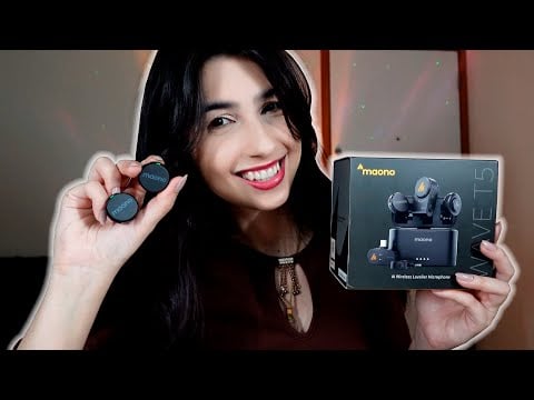 ASMR Unboxing e teste do microfone MAONO WAVE T5 ♥