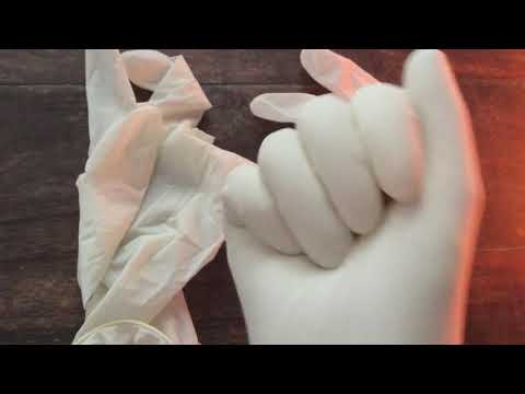 LATEX GLOVES 🖖😽 👌  Thin Latex ღ  Gloves Layering ︽  [[ASMR]]