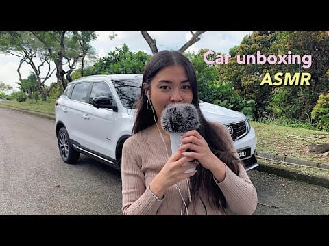ASMR ⟡ relaxing car unboxing, tapping & scratching Proton X70