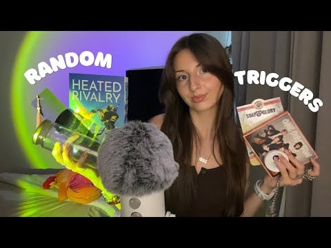 ASMR Random unplanned trigger assortment! (whisper ramble)