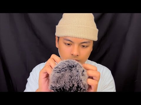 ASMR 10 Minutes of Fluffy Mic Scratching 🦱(NO TALKING)