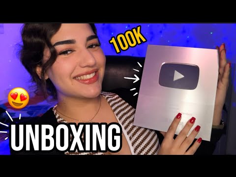ASMR ABRIMOS JUNTOS LA PLACA DE 100K SUSCRIPTORES 😭❤️
