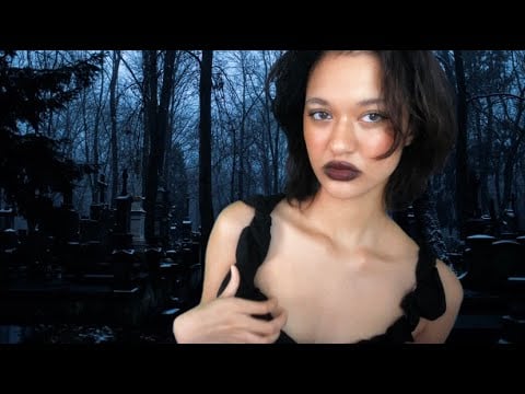 ASMR A MENINA GOTICA OBCECADA POR VOCÊ TE LEVA AO CEMITÉRIO