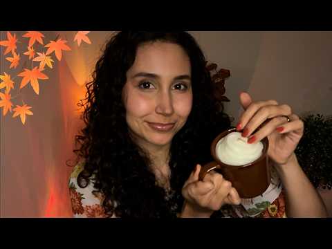ASMR 🍂 Cozy Fall Personal Attention: Face Touching, Hair Brushing, Whispers & Mouth Sounds For Sleep