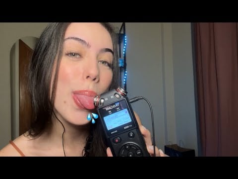 ASMR- 1 HORA DE SONS DE BOCA COM O TASCAM! 