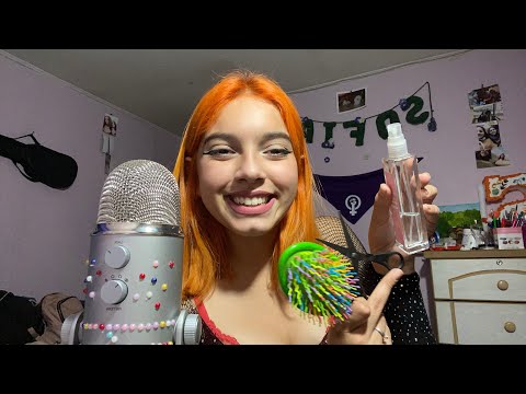 ASMR PELUQUERA FAST AND AGRESSIVE CON BESITOS| SOFIWI