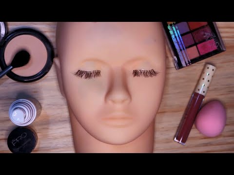 ASMR | MAKEUP EM MANEQUIM | DURMA EM 3 MINUTOS!