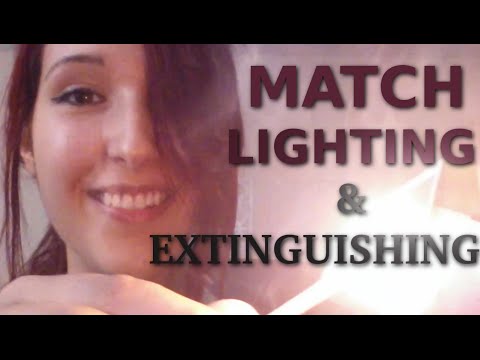 ASMR - PLAYING WITH FIRE! ~ Match Lighting & Extinguishing for Relaxation ~