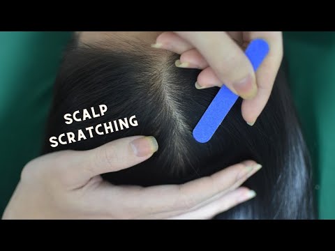 ASMR Scalp Scratching Massage, Head Scratching Tingles With Tools, Sounds For Relaxation