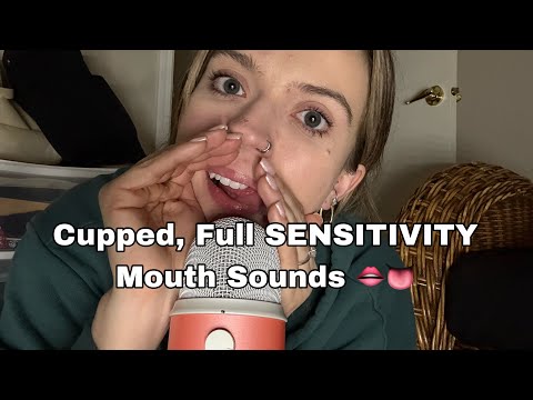 ASMR| Fast & Aggressive Gum chewing, Cupped Mouth Sounds, & Hand Sounds