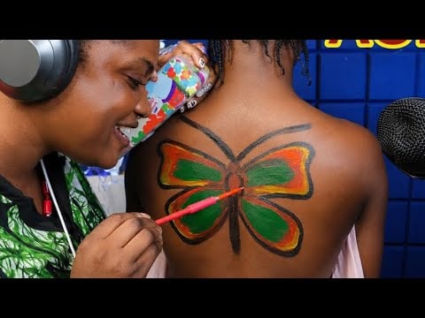 ASMR✨Relaxing, back scratching, back tracing drawing, scalp scratching for sleep