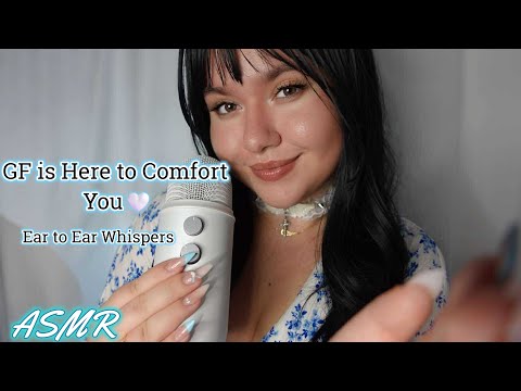 GF is Here to Comfort You🤍 ASMR Roleplay  (Ear to Ear Whispers for Deep Sleep)