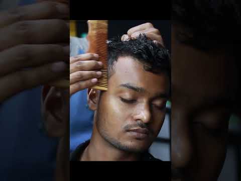 Crunchy Neck Cracking Comb Massage ASMR #shorts