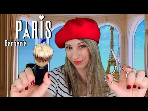 ASMR | Barbería Parisina RP | Afeitado y Corte relajante  | SusurrosdelSurr