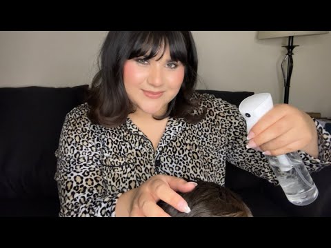 ASMR Realistic Scalp Massage & Hair Play (tingly)