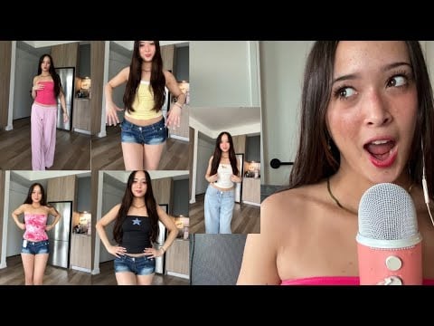 ASMR Summer Clothing Try-On Haul👙☀️🍉