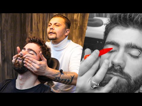 ASMR Most Popular Barber Massage | ASMR Food: Good, ASMR Massage: Better