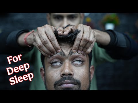 Unwind & Sleep: ASMR Head Massage with Binaural Beats | Calming Head Massage for Anxiety Relief