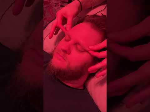 ASMR Eyebrow Massage #realpersonasmr #oddlysatisfying #facialmassage #tingles #relaxing