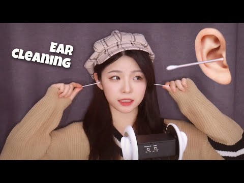 ASMR 바스락 건조한 귀지 귀청소│면봉 귀청소의 정석│Cotton Swab Earcleaning