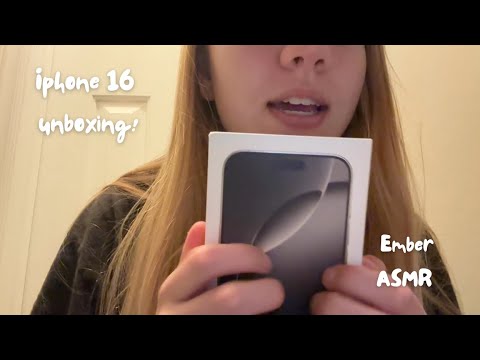 ASMR Whispered IPhone 16 Pro Max Unboxing