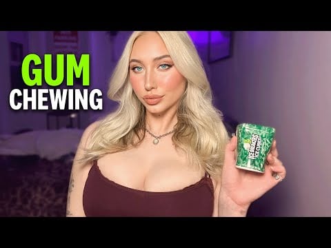 15 Minutes of Sticky & Wet Mouth Sounds (Gum Chewing ASMR)