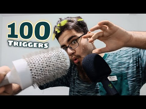 ASMR 100 Triggers In 1 Minute