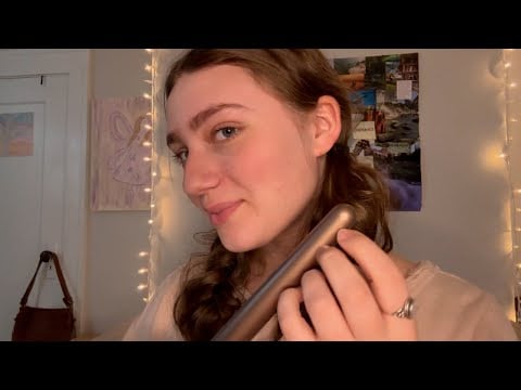 ASMR 💘 english bestie does your hair for VALENTINES day date (Accent Roleplay)s