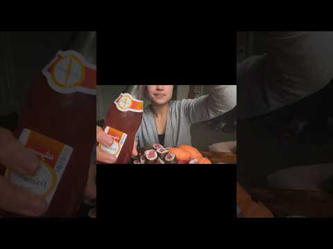 Sushi #mukbang 🍣 #asmreating #asmr