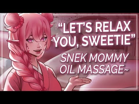 Lamia Masseuse Helps You to Relax 🐍  [Coiling] [Hypnosis] II Binaural ASMR Roleplay