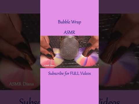 ASMR Bubble Wrap Brushing ❤️ #shorts