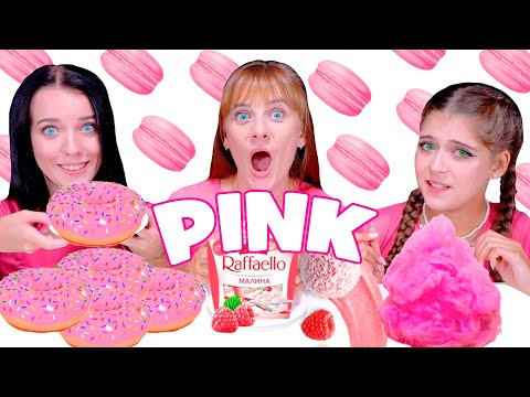 ASMR Full Video Pink Candy Challenges One Color Food Mukbang