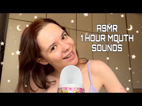 ASMR ONE HOUR OF MOUTH SOUNDS ( 1 hour-long mouth sounds of all kind )