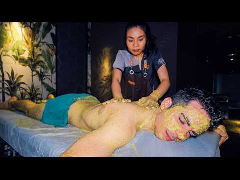 ASMR: $24 Raw Avocado Scrub + Massage in Vietnam | For Dry Skin | No Talking