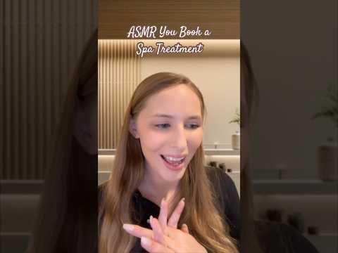 ASMR You Book a Spa Day 🧖‍♀️ #asmrvideos #asmrsound #shorts #tinglesasmr #asmr